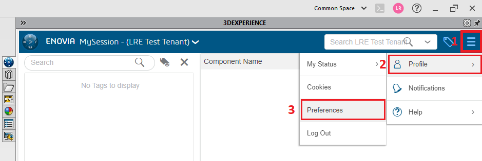 3DEXPERIENCE Sprache ändern