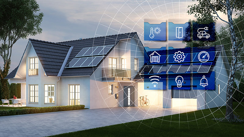 IoT (Internet of Things) - Haus und Garage mit Smart Home Technologie