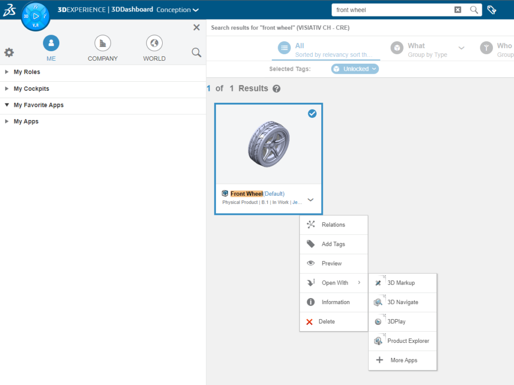 Eine SOLIDWORKS-Datei schneller auf der 3DEXPERIENCE Plattform öffnen