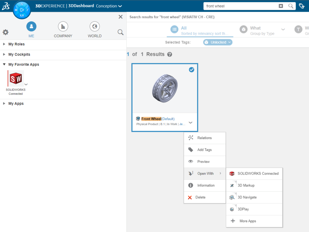 Eine SOLIDWORKS-Datei schneller auf der 3DEXPERIENCE Plattform öffnen