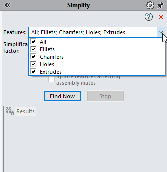 SOLIDWORKS Performance verbessern: Mit "Vereinfachen" die Feature-Anzahl reduzieren