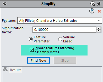 SOLIDWORKS Performance verbessern: Mit "Vereinfachen" die Feature-Anzahl reduzieren